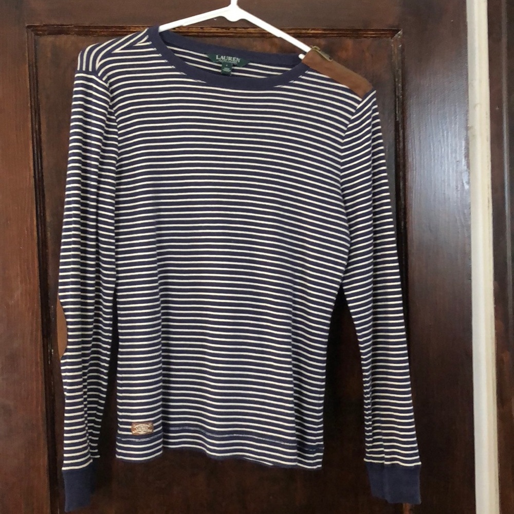 Ralph Lauren long sleeve with elbow patches